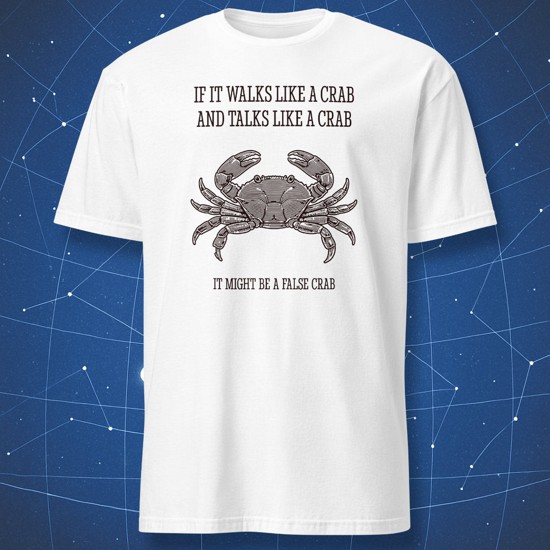 marine biology humor t-shirt crab scientific engraving