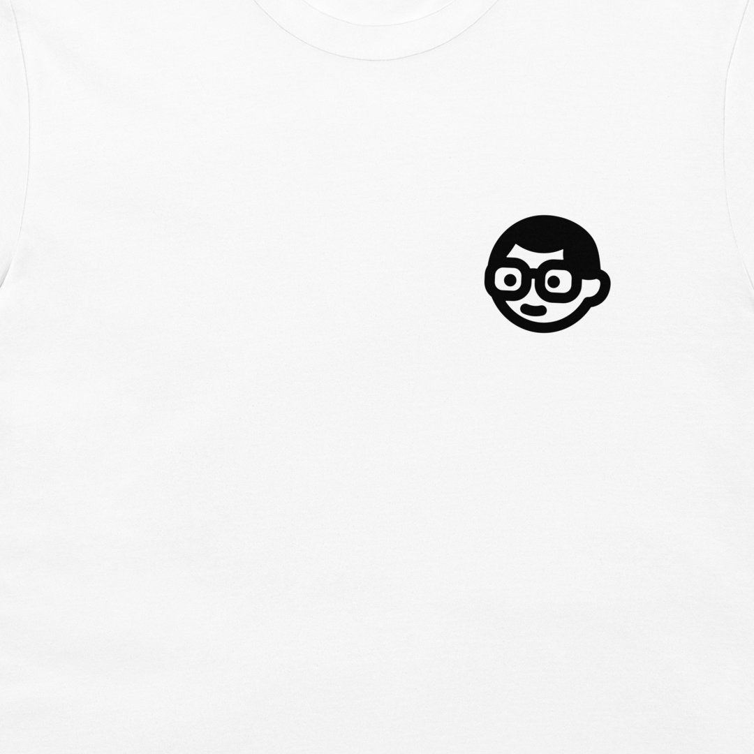 Dork Matter minimalist logo science nerd t-shirt white