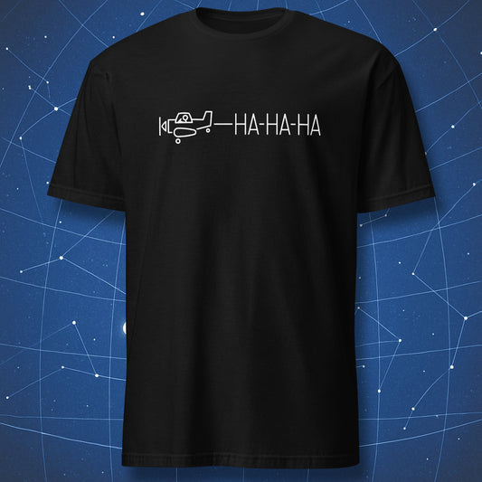 funny typo motivation T-shirt on black fabric with white text “Mitsekas are poorf taht yuo’re tyrnig” in bold distressed letters