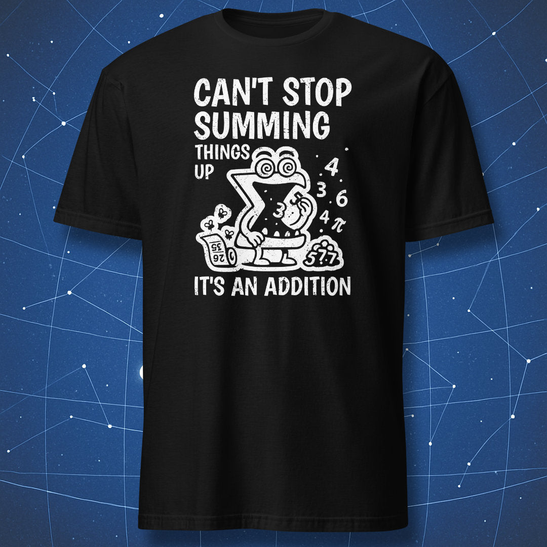 Can’t Stop Summing Things Up – Funny Math Pun Addition T-Shirt – Dork ...