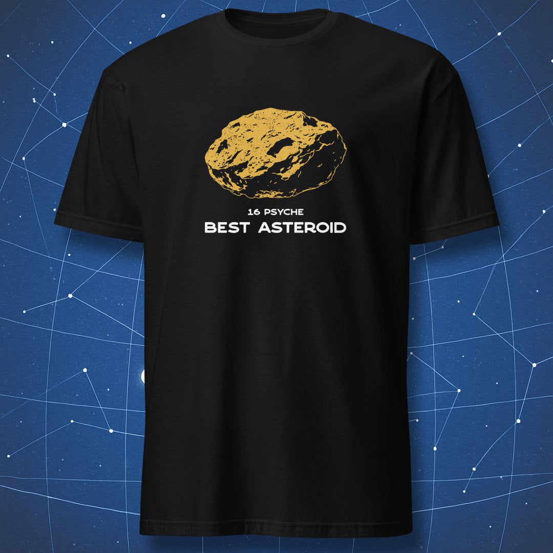 16 Psyche best asteroid astronomy t-shirt in black