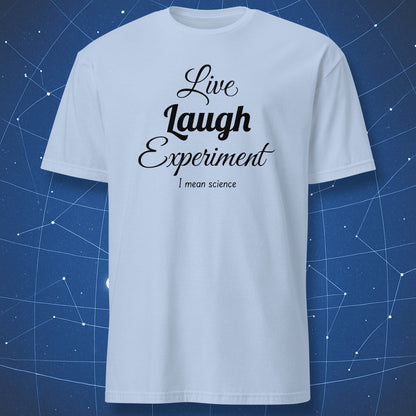 Decorative script science joke t-shirt