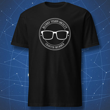 blurry vision society charter member shirt black