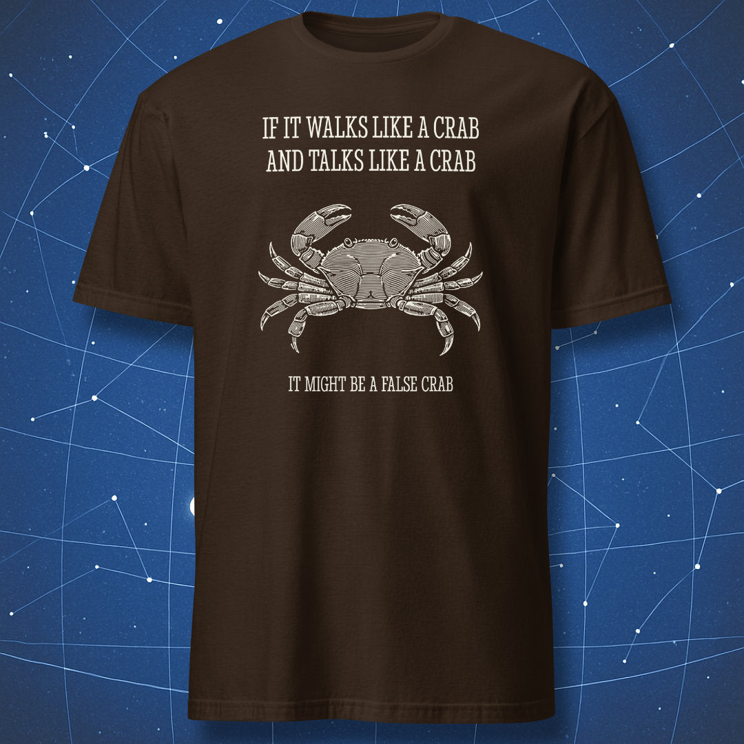 biology evolution joke shirt if it walks like a crab