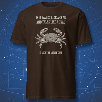 biology evolution joke shirt if it walks like a crab
