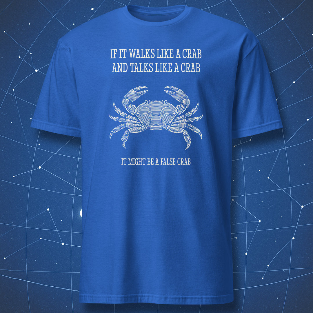 carcinization joke shirt false crab evolution humor