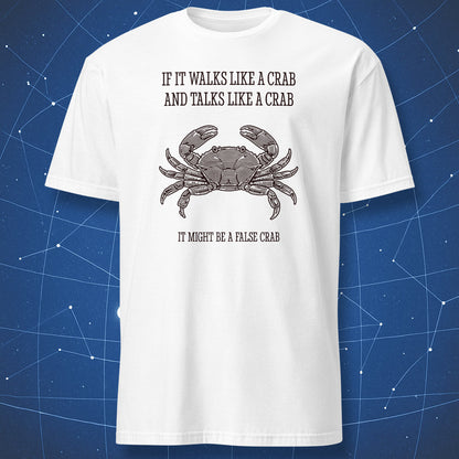 marine biology humor t-shirt crab scientific engraving