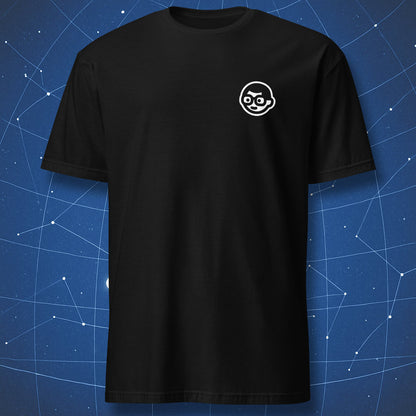Dork Matter minimalist logo science nerd t-shirt black