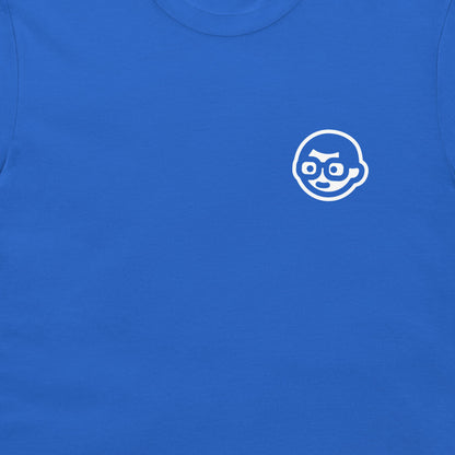 Dork Matter minimalist logo science nerd t-shirt royal blue