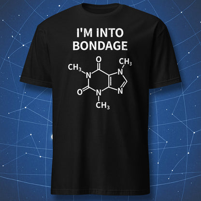 black shirt bondage caffeine molecule design