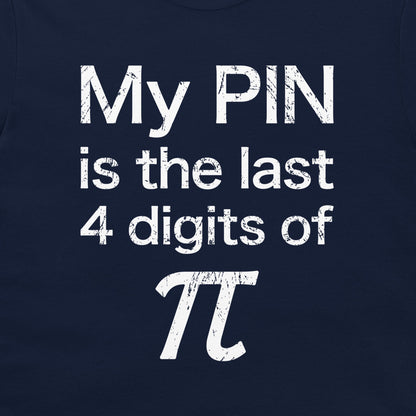 shirt-navy-detail
Close-up of funny pi and PIN math design printed on a navy T-shirt